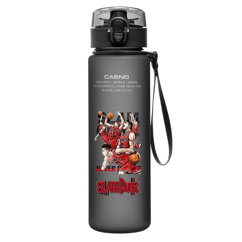 Sakuragi Hanamichi Slam Dunk Anime Water Bottle Rukawa Kaede Akagi Takenori 560Ml Large Capacity Portable Plastic Water Cup Gift