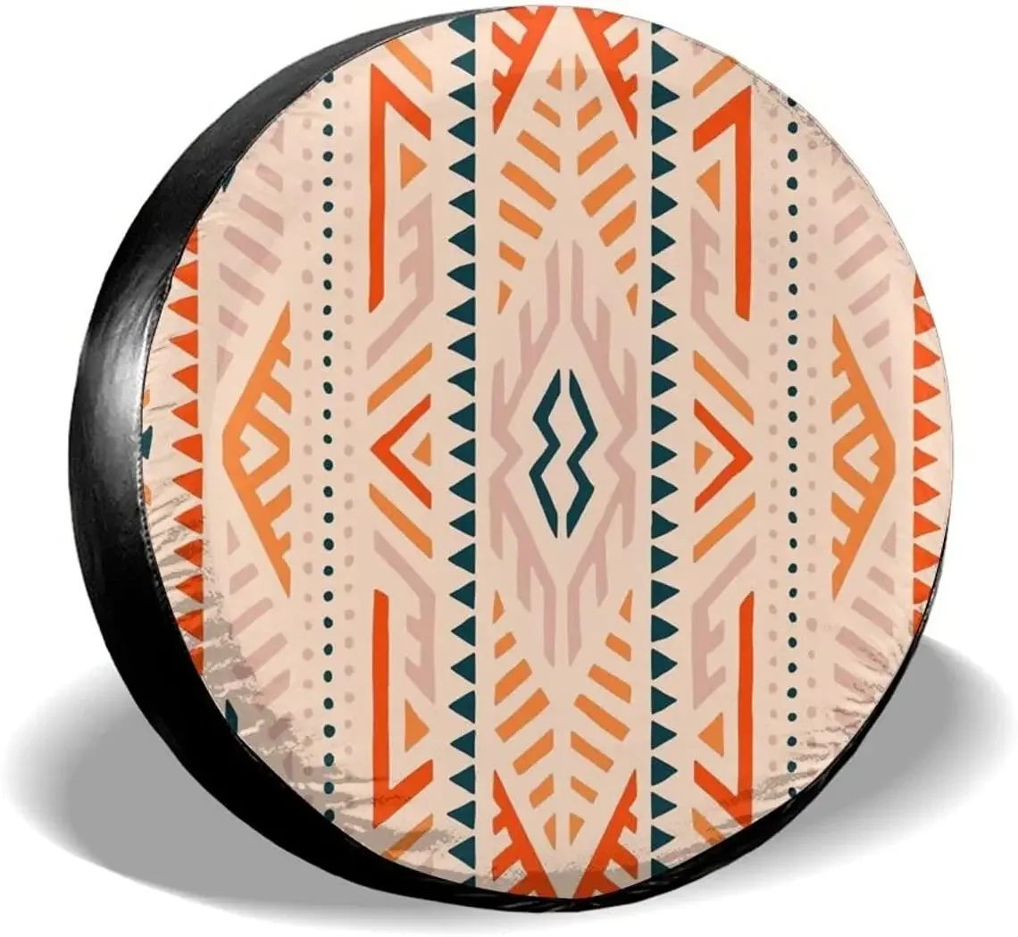 Fall Decor Summer Bohemian Tribal and Aztec Motifs Spare Tire Covers Cute Car Accessories for Women Rv Tire Covers for Trailers