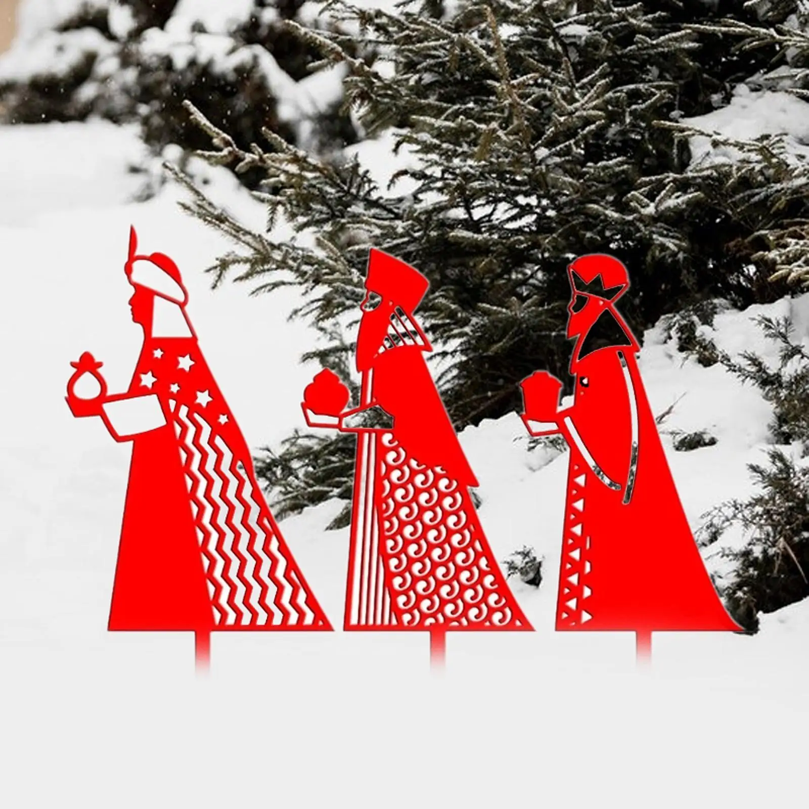 Christmas Yard Sign Stake Decor Flowerbed Decor Pathway R Decor Lawn Garden Stake