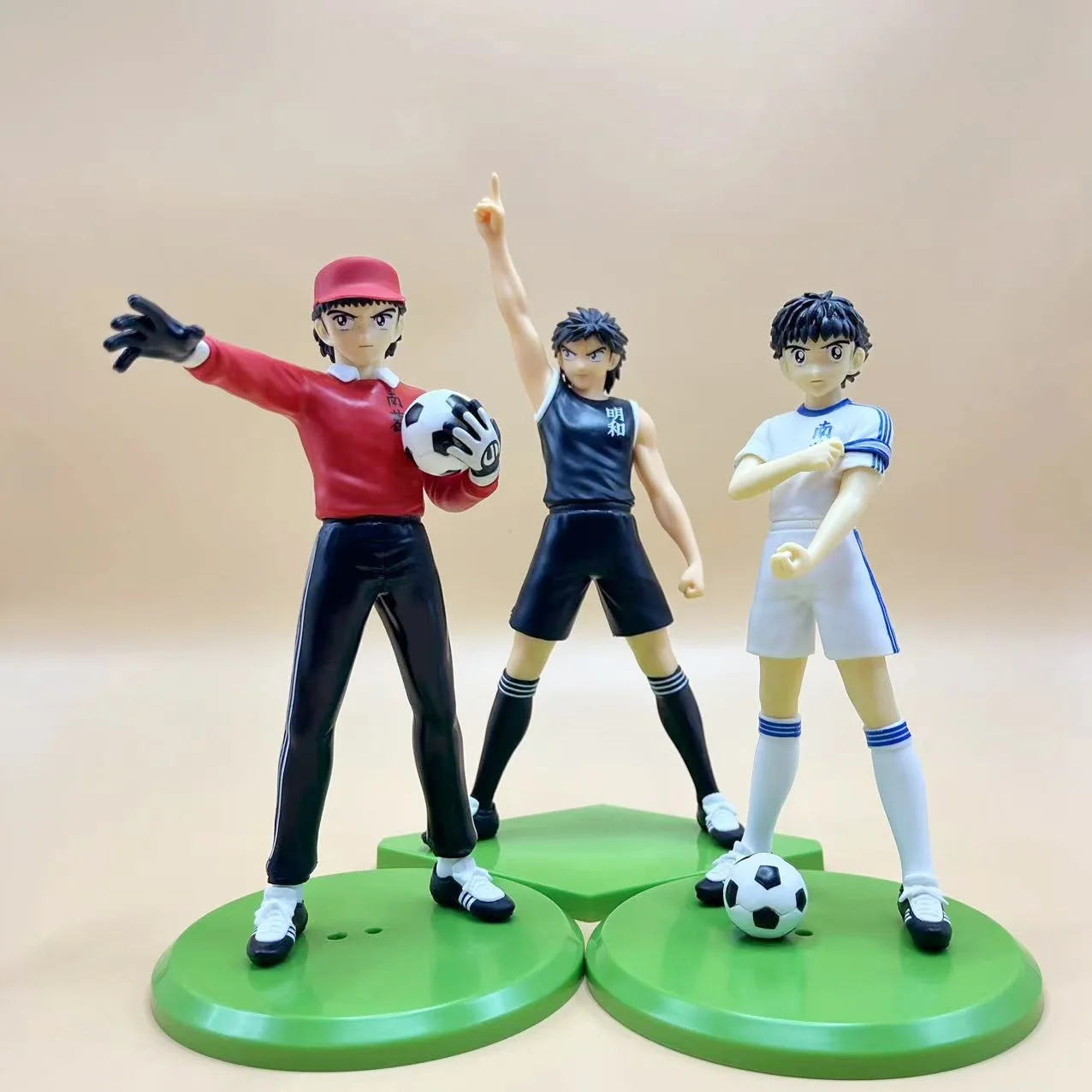 18cm Captain Tsubasa Anime Figure Ozora Tsubasa Action Figures Hyuuga Kojirou/Wakabayashi Genzou Figurine Collection Model Toys