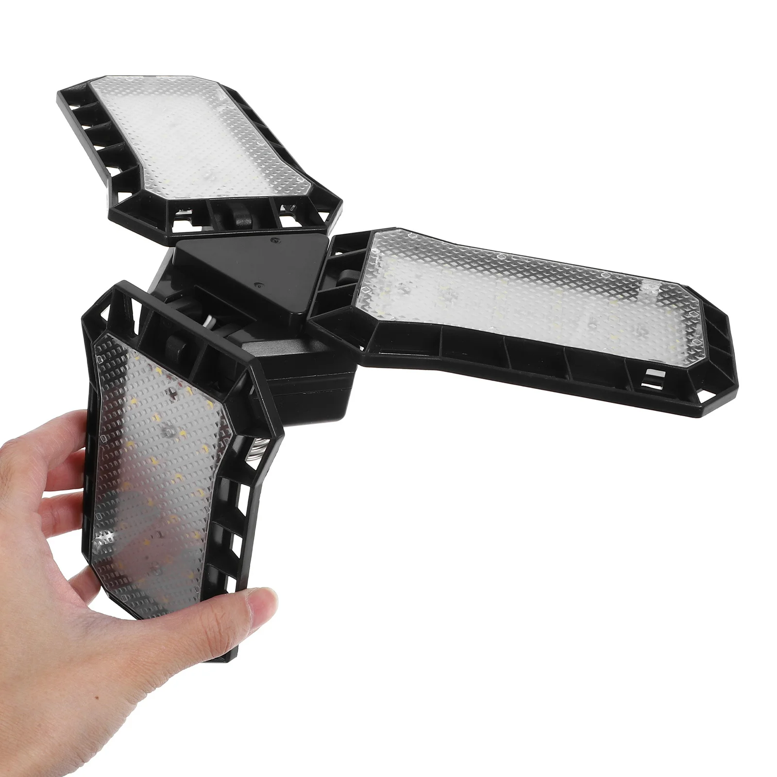 LED Garage Ceiling Light 45W Foldable Shop Light with 3 Panels 0-90 Degree Adjustment Wide Area Coverage for Large Room Lighting