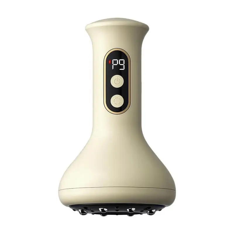 Masajeador Abdominal Recargable por USB con Compresa Caliente e Intensidad Ajustable para Guasha y Ventosas, Masaje de Brazos y Piernas, Portátil