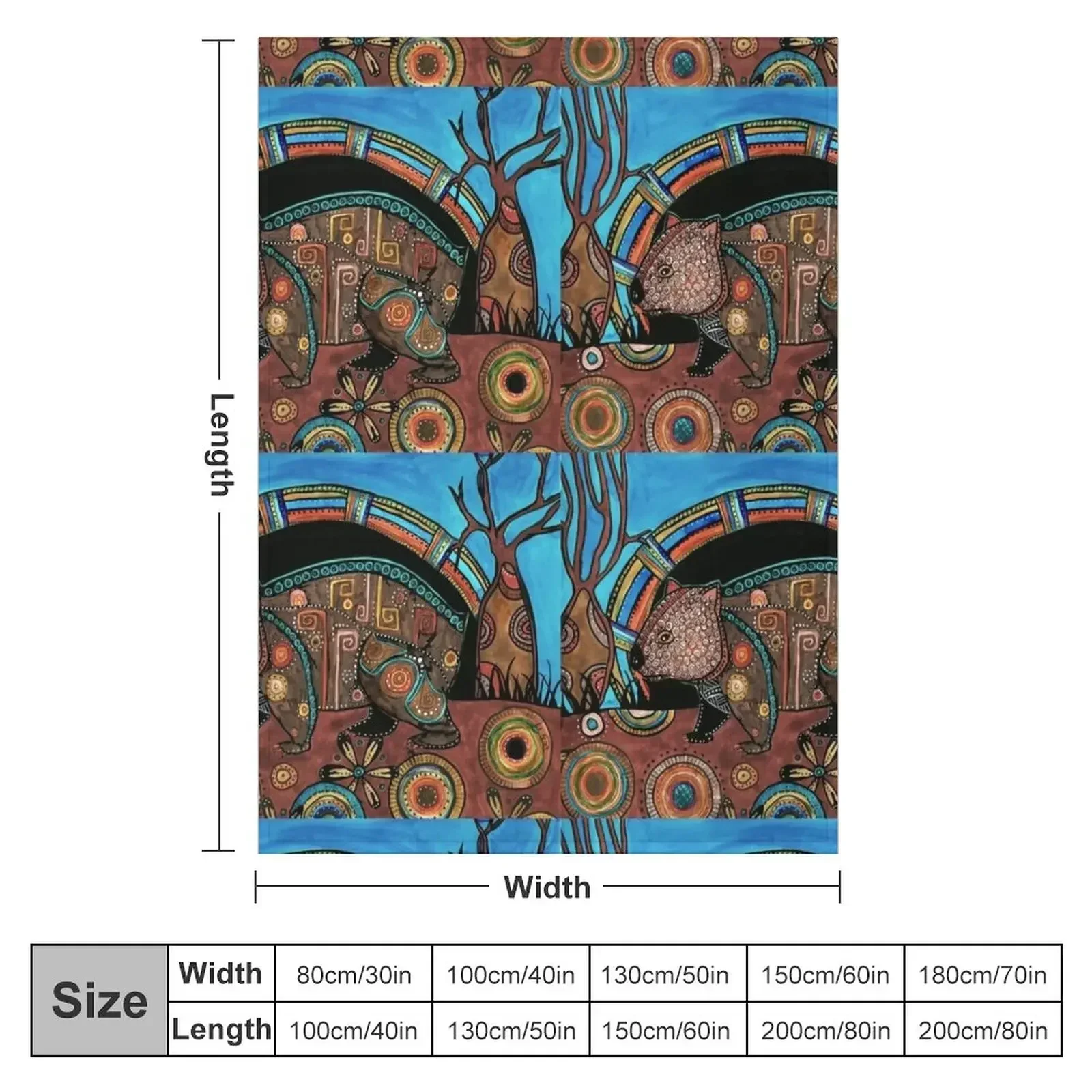 New The early wombat catches the rainbow Throw Blanket funny gift Soft Beds Blankets