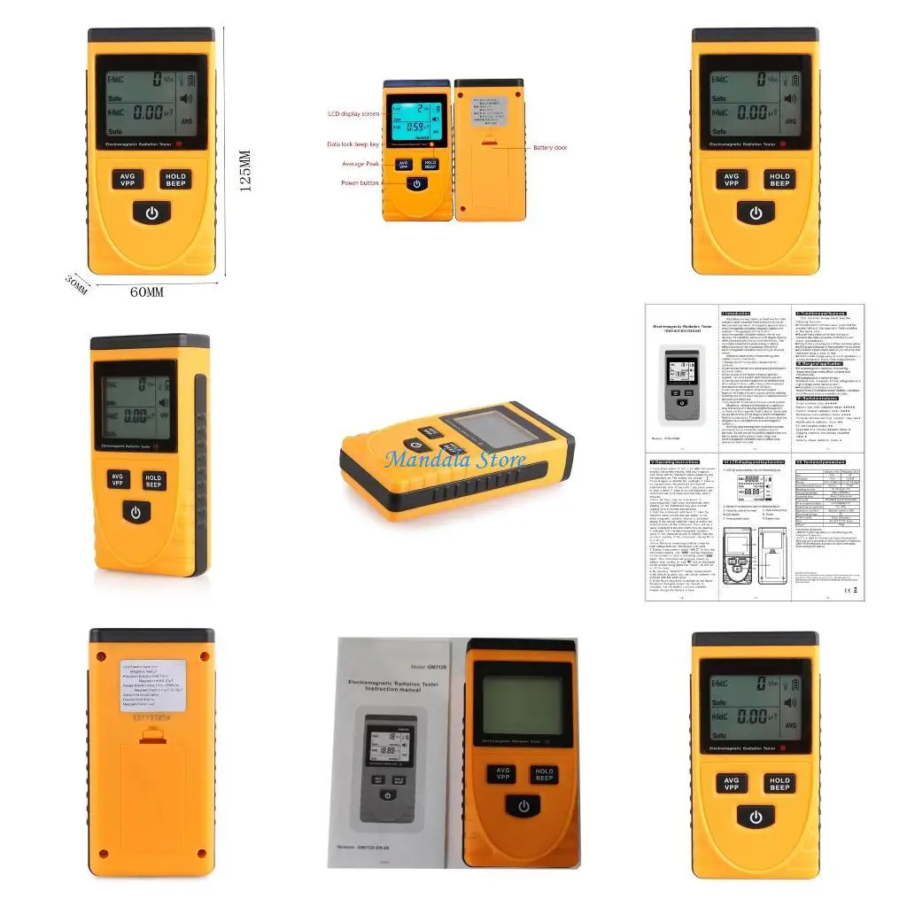 

U2JC Portable Electromagnetic Radiation Detectors Digital Radioactive Detectors