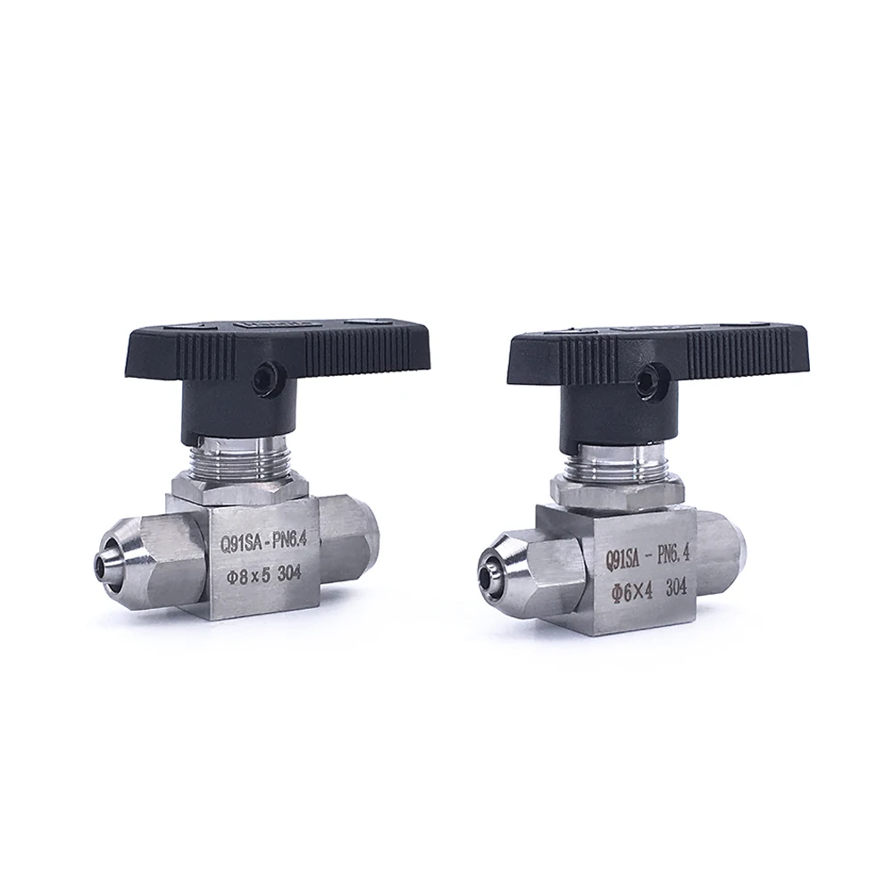 Qucik Twist  6 8 10 12mm OD PU Tube Air Hose Straight Ball Valve 316 304 Stainless Stel Water Gas Fuel Oil  Panel Install