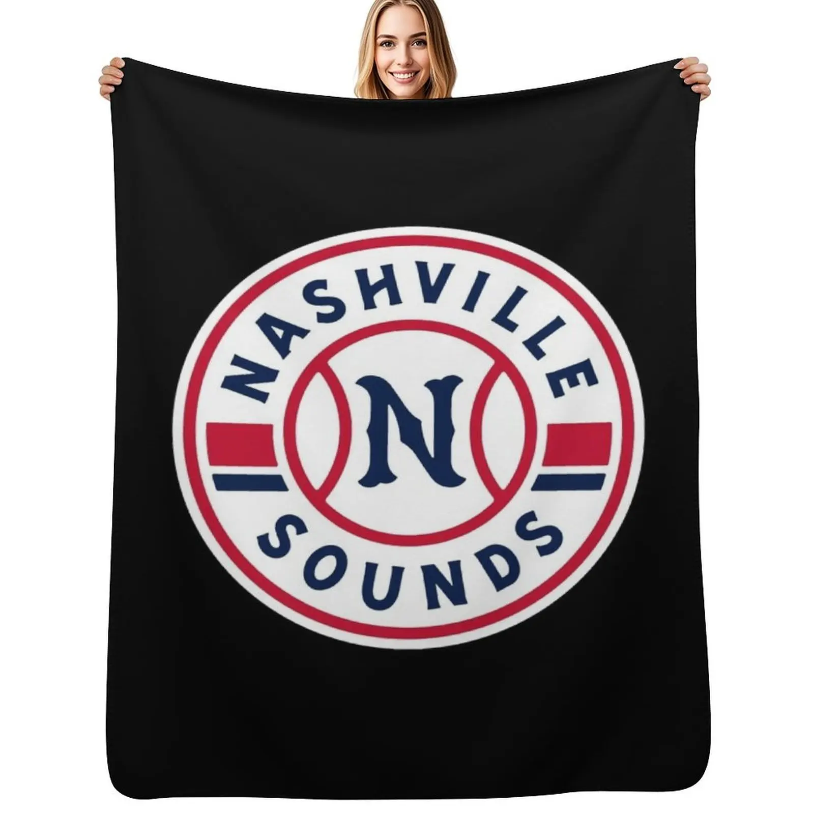 Cheapest-Nashville-Sounds-Baseball Throw Blanket Comforter bed plaid Bed linens Bed funny gift blankets ands Blankets