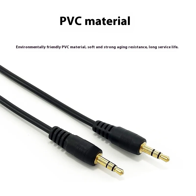 AUX001 1 metr zlacený čistý měď 3.5mm pánský na pánský audio zesilovač audio kabel AUX auto pár nahrávka kabel