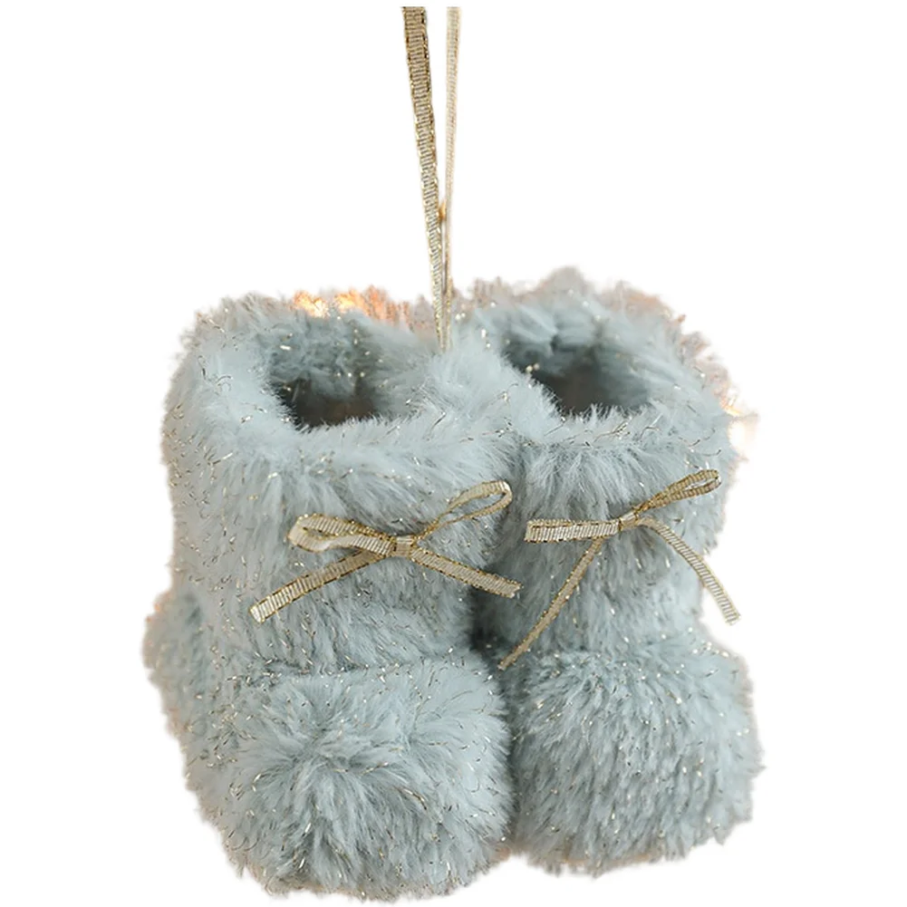 

Holiday Tree Decor Christmas Boots Cute Mini Ornaments Festive Ambiance Lightweight Construction Charming Decorative Boot Set