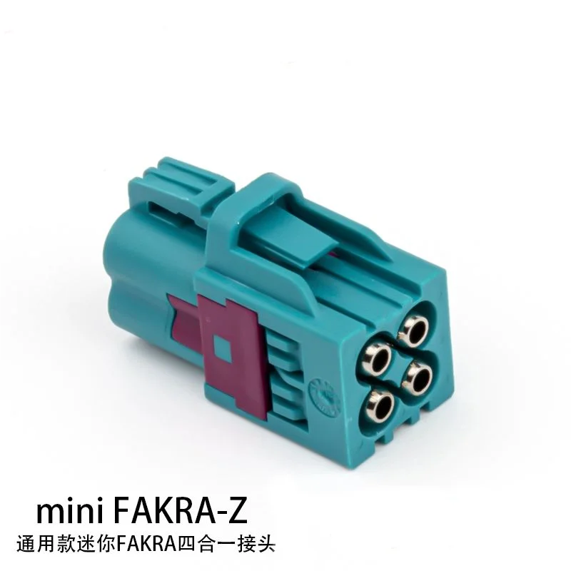 1 peça mini hakra conector automotivo cabeça fêmea 4 em 1 tipo z água azul cabeça fêmea reta bluetooth gps para uso em carro novo