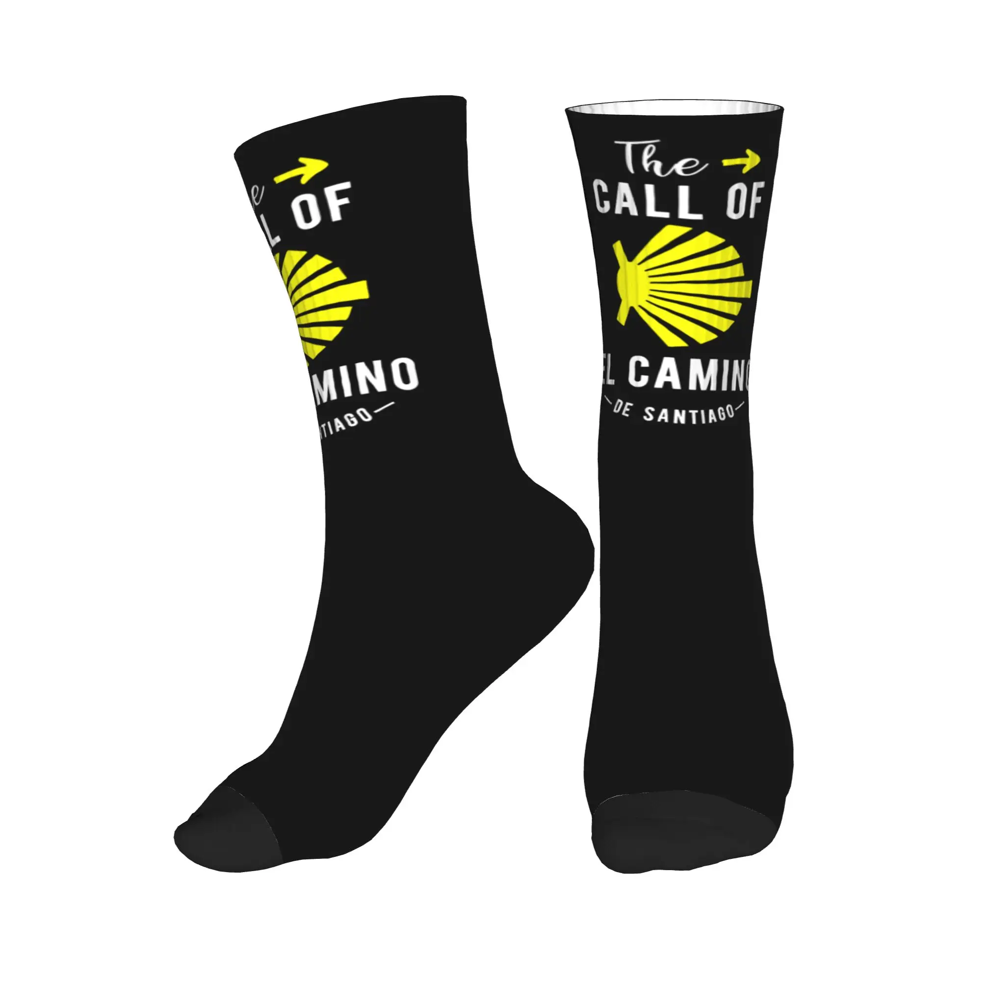 

Kawaii Buen Camino de Santiago Socks Women Men Warm 3D Printing El Camino Way of St. James Sports Football Socks