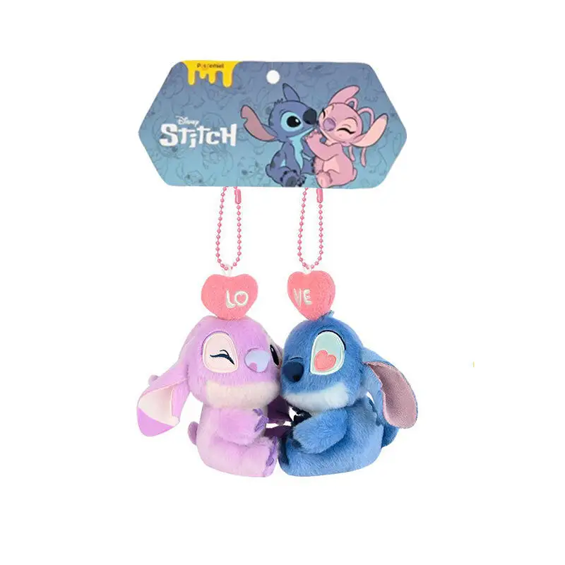 ديزني غرزة الملاك الحرة الحب أفخم قلادة عشاق حقيبة الظهر المفاتيح لطيف ألعاب من القطيفة للبنين والبنات هدايا عيد الميلاد عطلة