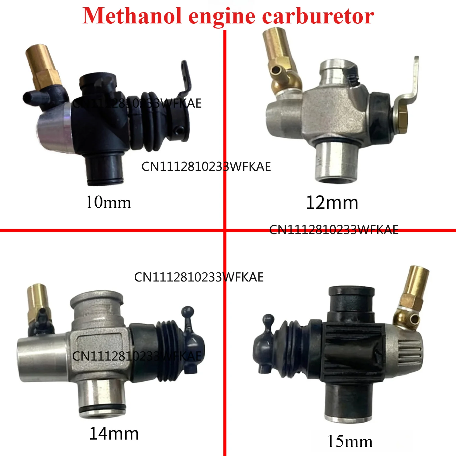 Engine Carburetor Metal Methanol Engine Model Carburetor Injector Accessories Model Parts