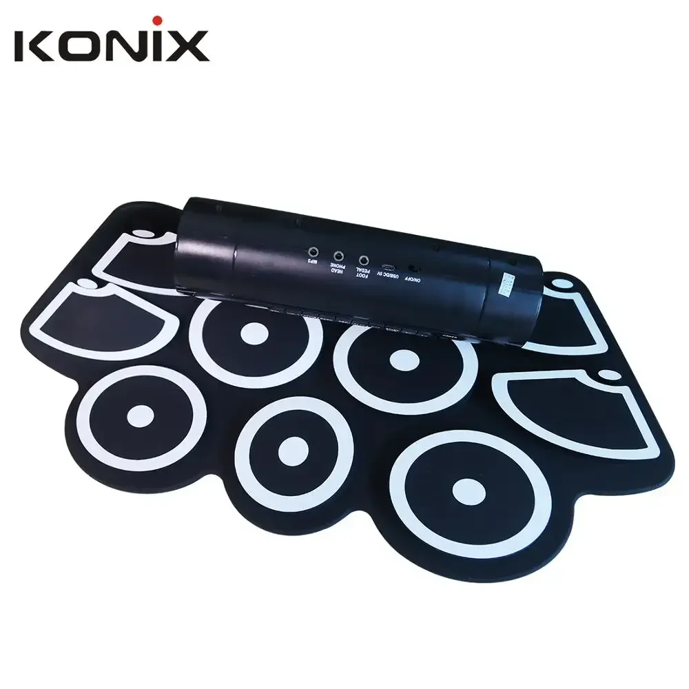 Portable Hand Roll UP Electronic percussion Silicone Digital USB MIDI Electric Drum Sets Foldable MINI Handy E Drum Pad For Kids