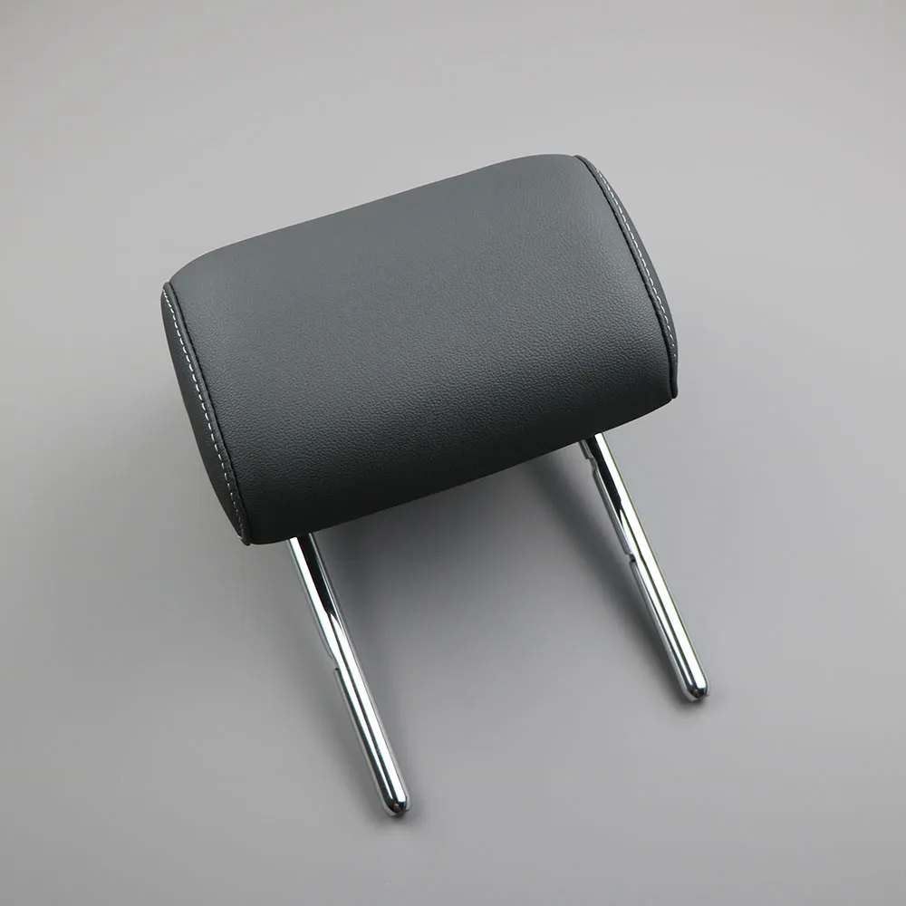 

Black Rear Row Seat Headrest Low Profile Head Rest Grey Thread For VW Golf GTI MK7/7.5 2013-2021