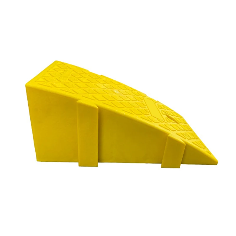 Yellow Portable Hard Plastic Threshold Ramp Heavy Duty Curb Fit for Car Truck Scooter Motorcycle Wheelchair Trolley Bike Van