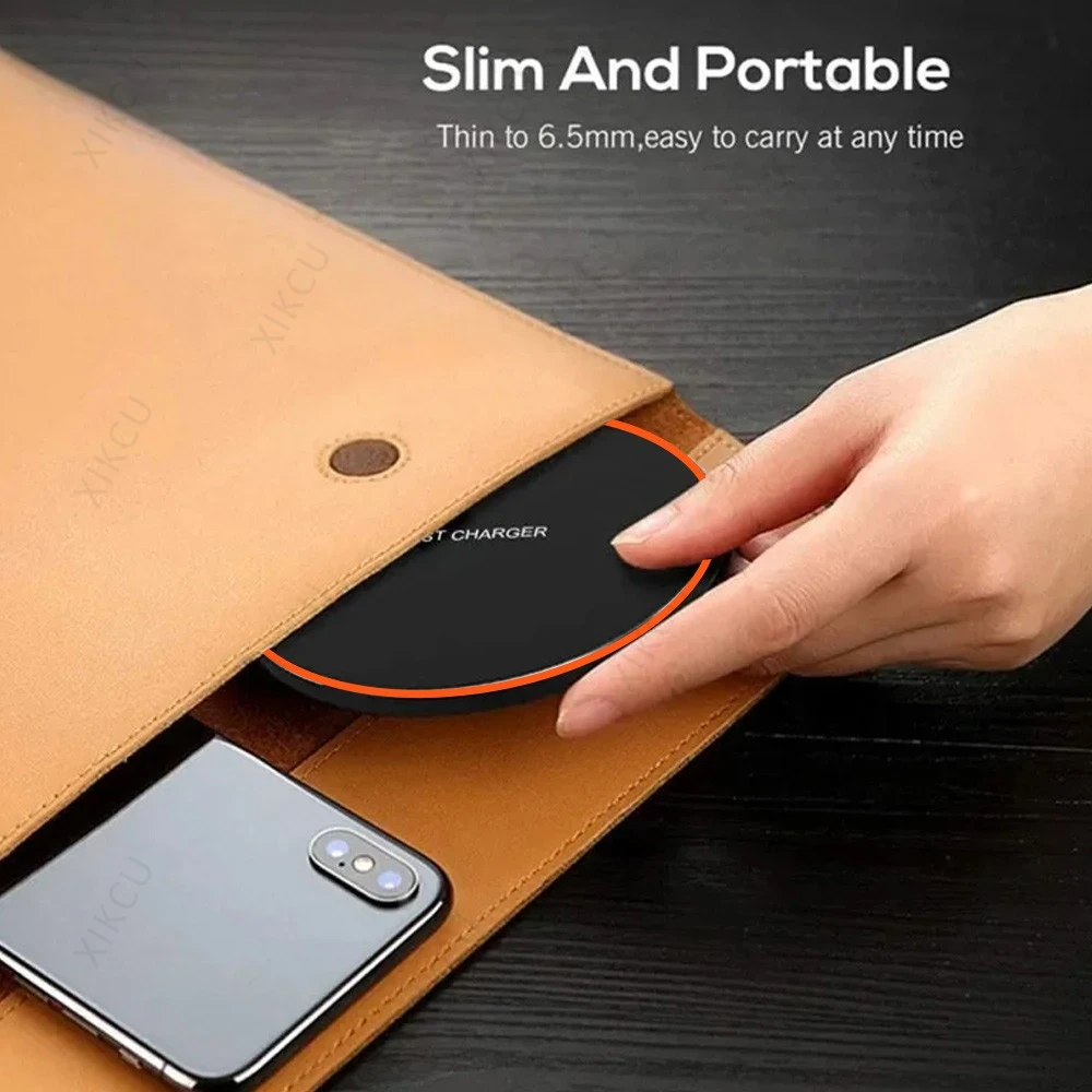 Desktop LED Wireless Charger Pad Phone Holder For iPhone 17 16 15 14 13 Pro Max Samsung Xiaomi Induction Fast Charging Stand