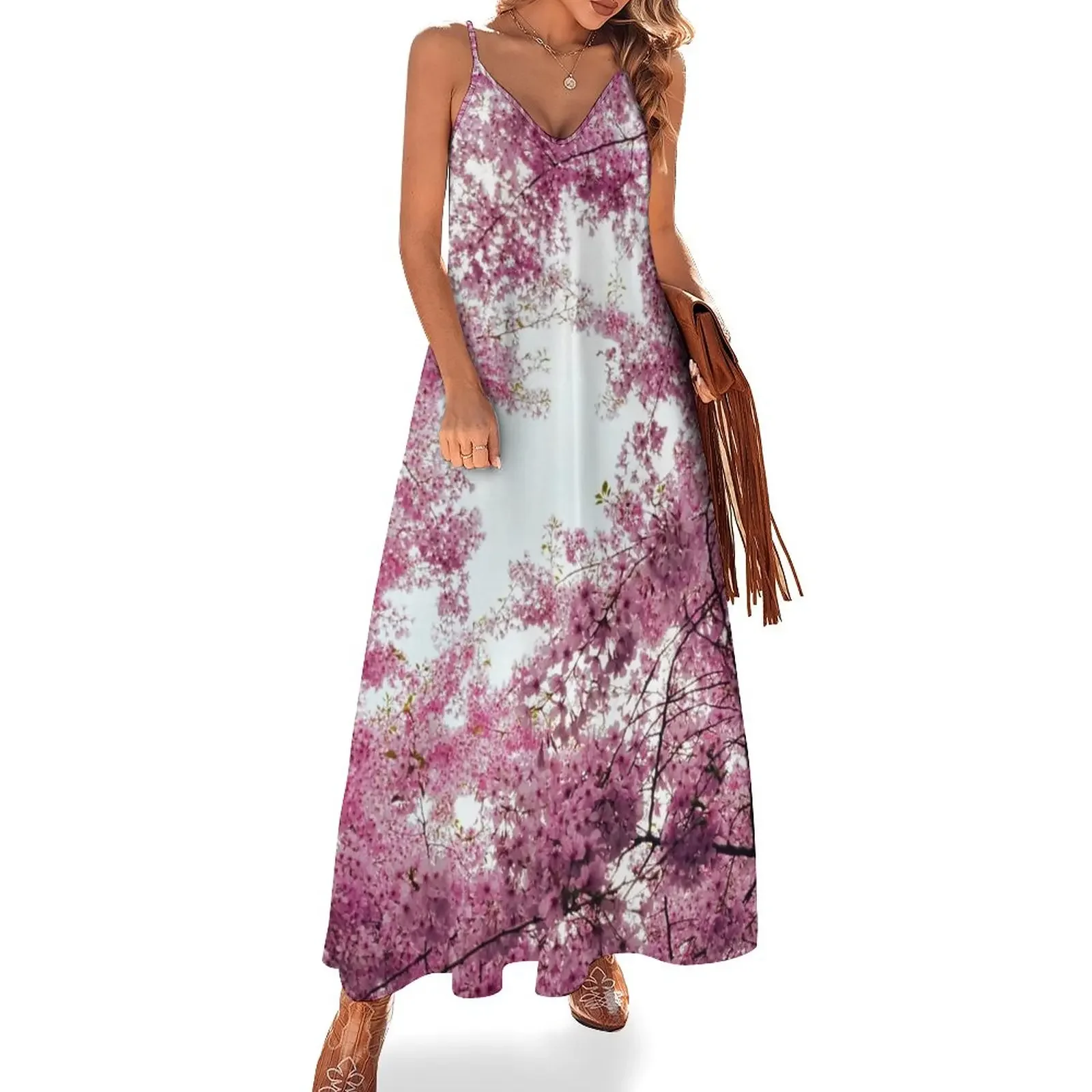 

Cherry blossoms Sleeveless Dress Cocktail of dresses clothes Dress