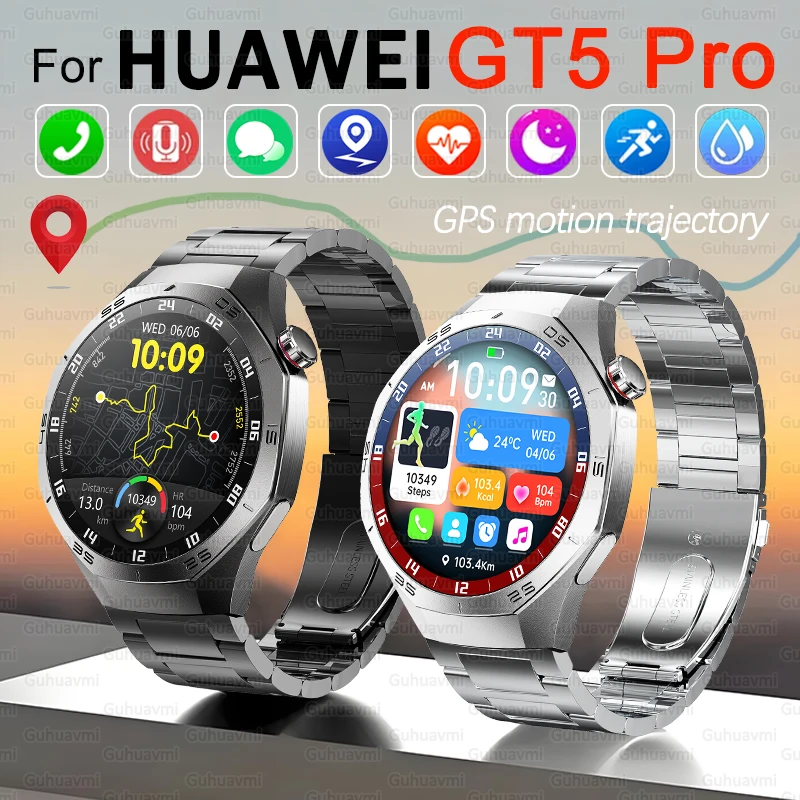 

Для умных часов HUAWEI Watch GT 5 Pro, новинка 2024, керамические и титановые часы GT5 Pro, глобальная версия, совместимые с IOS и Android
