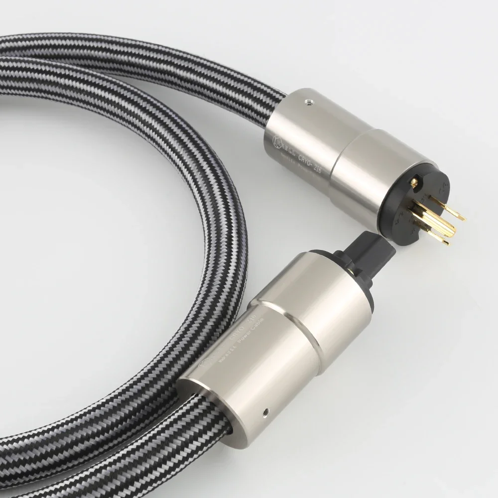 Hi End Krell CRYO-216 12AWG HIFi Power Cable US AC Power Cord Schuko Audio CD Amplifier AMP EU US power cables Plug