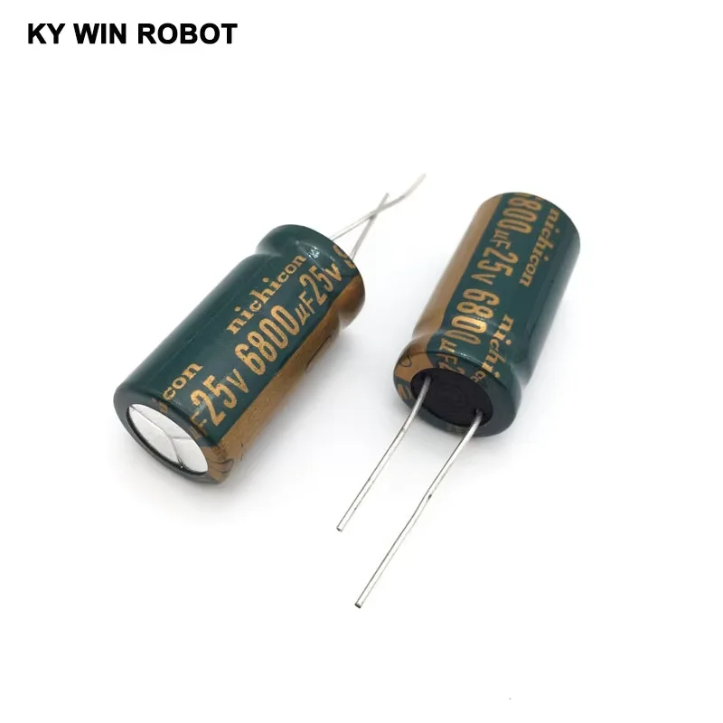 2PCS Electrolytic capacitor 25V 6800UF 16 * 30 aluminum electrolytic capacitors