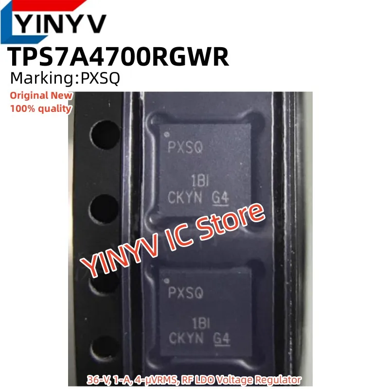 5-20PCS TPS7A4700RGWR Marking: PXSQ VQFN20 TPS7A4700RGWT TPS7A4700 36-V, 1-A, 4-µVRMS, RF LDO Voltage Regulator 100%New original