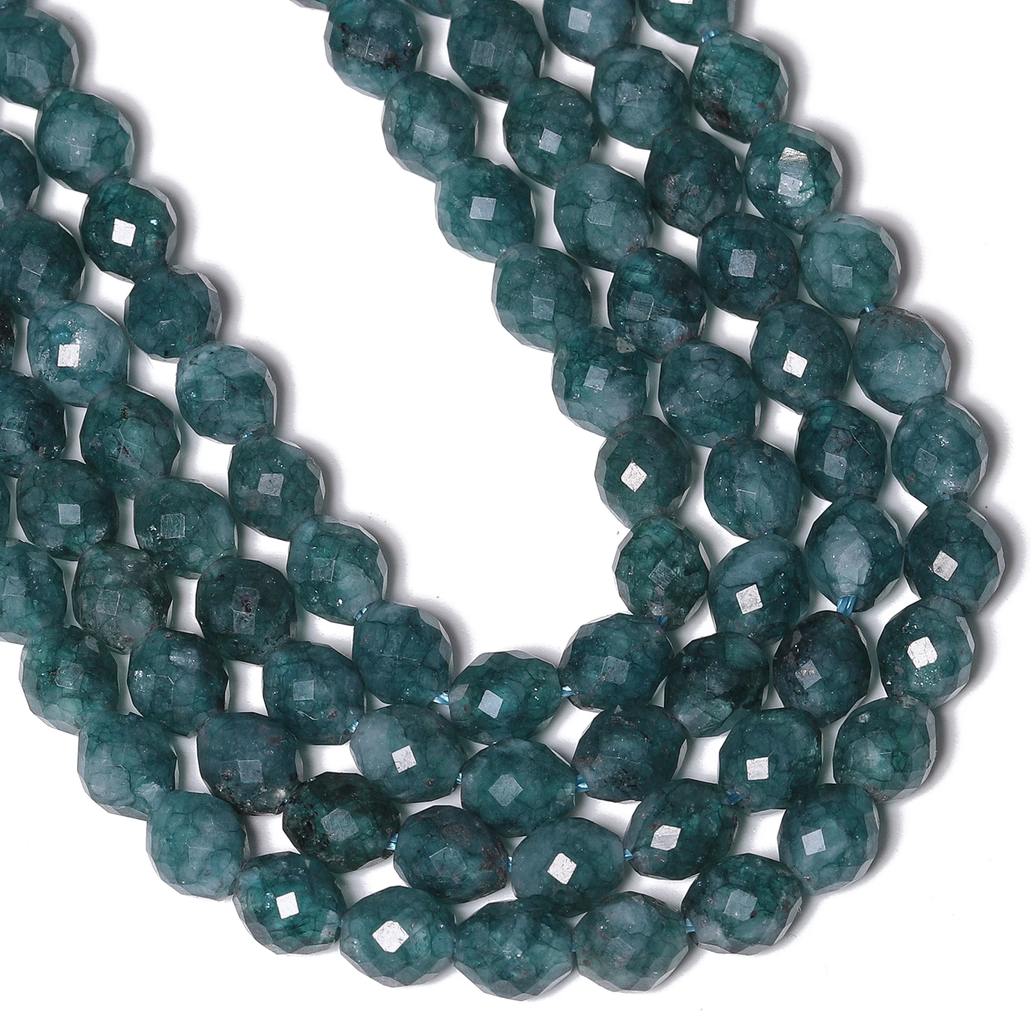 5x6mm dunkelgrüne Jadesteinperlen facettierte ovale Formperlen für Schmuckherstellung Diy Tropfen Armband Halskette Zubehör – Detail 6