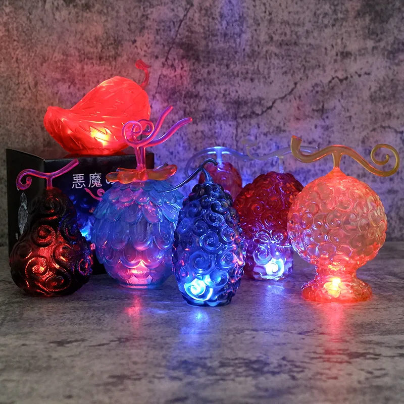 Anime One Piece Devil Fruit Gomu Gomu llama-flame fruta figura PVC juguete de modelos coleccionables