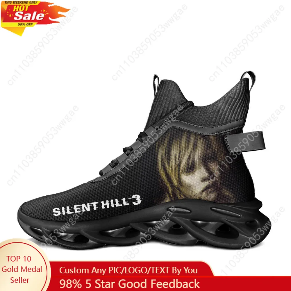 

Silent Hill 3 High Top Flat Sneaker Mens Womens Sport Running Shoes High Quality Sneakers Lace Up Mesh Footwear Customized Shoes