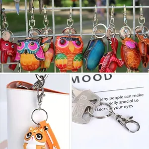 is giratorios de 50 piezas con llaveros, cierres de garra de langosta giratorios de metal de primera calidad en tamaños surtidos (grande, mediano, pequeño) para K 10 principais vendas garra para placa - №8