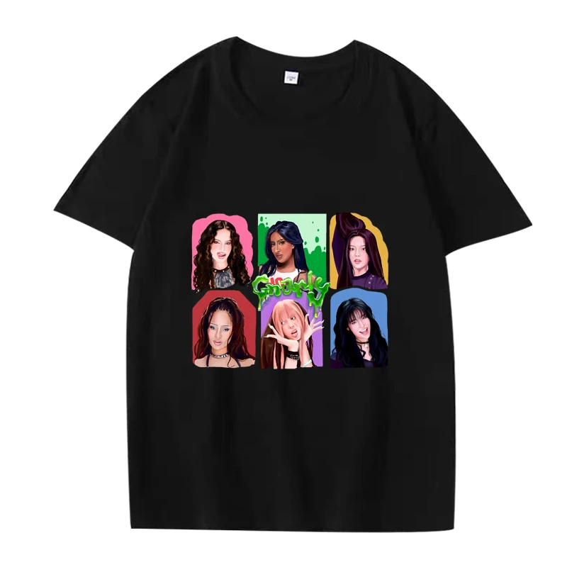 Katseye Gnarly Art funny T Shirt men women Oversized 100% Cotton fashion Casual streetwear short sleeve Summer print Unisex tops