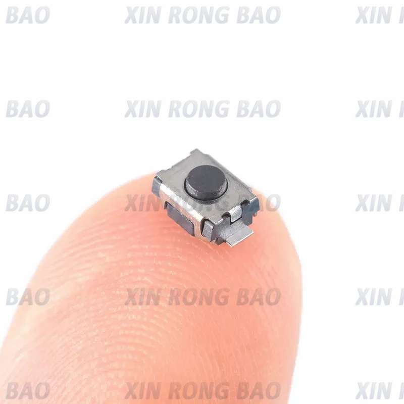 100pcs/lot 3*4*2MM small tortoise Switch 2pin SMD MP3/MP4 phone button Touch button Micro switch 3X4X2