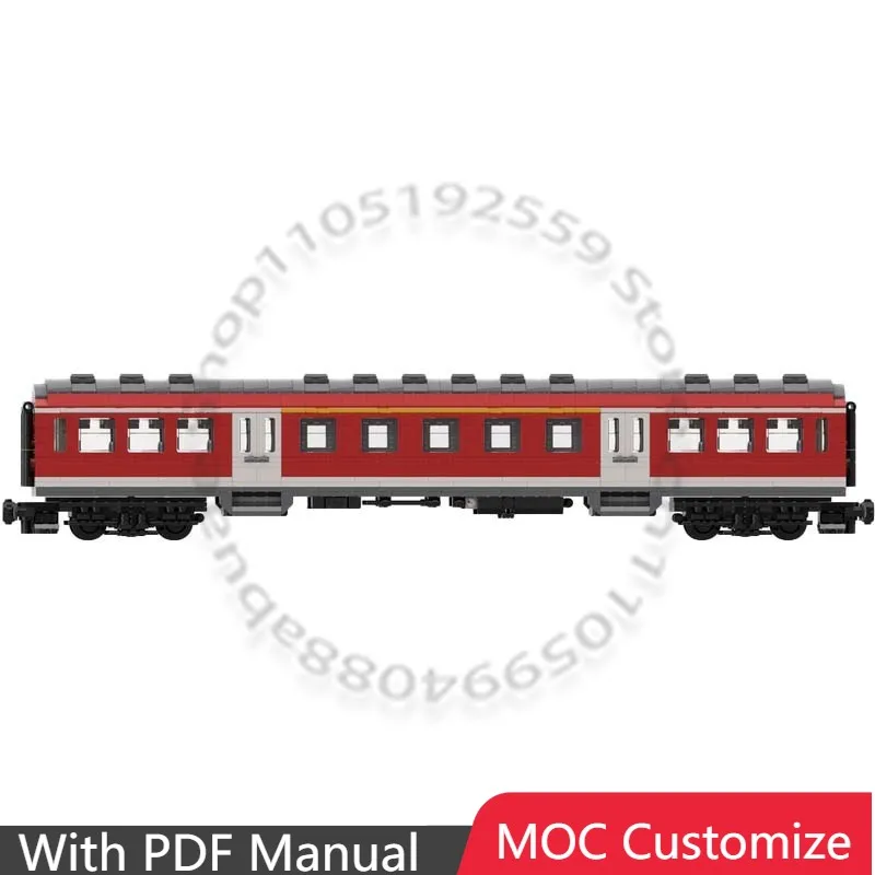 

1765 деталей: Суперкар DB Regio 1-го класса "ABnrz 403.4" (8w) MOC, модульный конструктор, технология DIY, игрушка, рождественский подарок