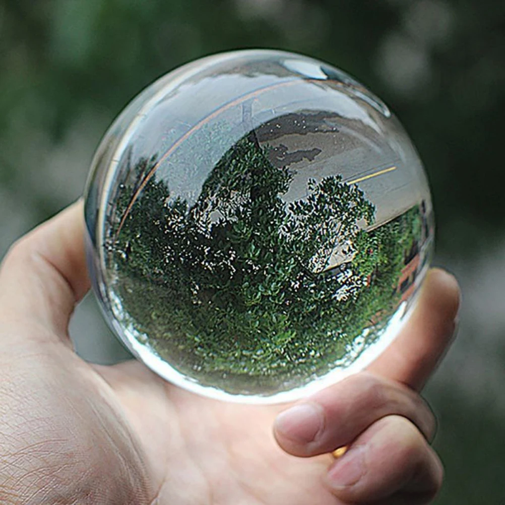 

Photography Prop 60mm Crystal Ball Solid Glass Sphere Meditation Decoration Feng Shui Home Office Display Solid Sphere
