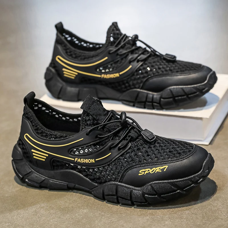 Men's Lightweight Mesh Casual Sneakers Breathable Soft-sole Outdoor Running Shoes Summer New Comfort Speed Sports Sneakers