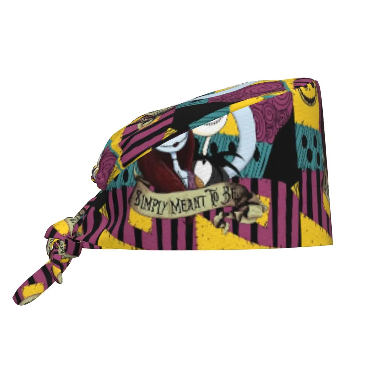 Gorro Quirúrgico Personalizable de Pesadilla Antes de Navidad para Hombres y Mujeres, Gorro de Enfermería para Doctor, Cirujano y Enfermera