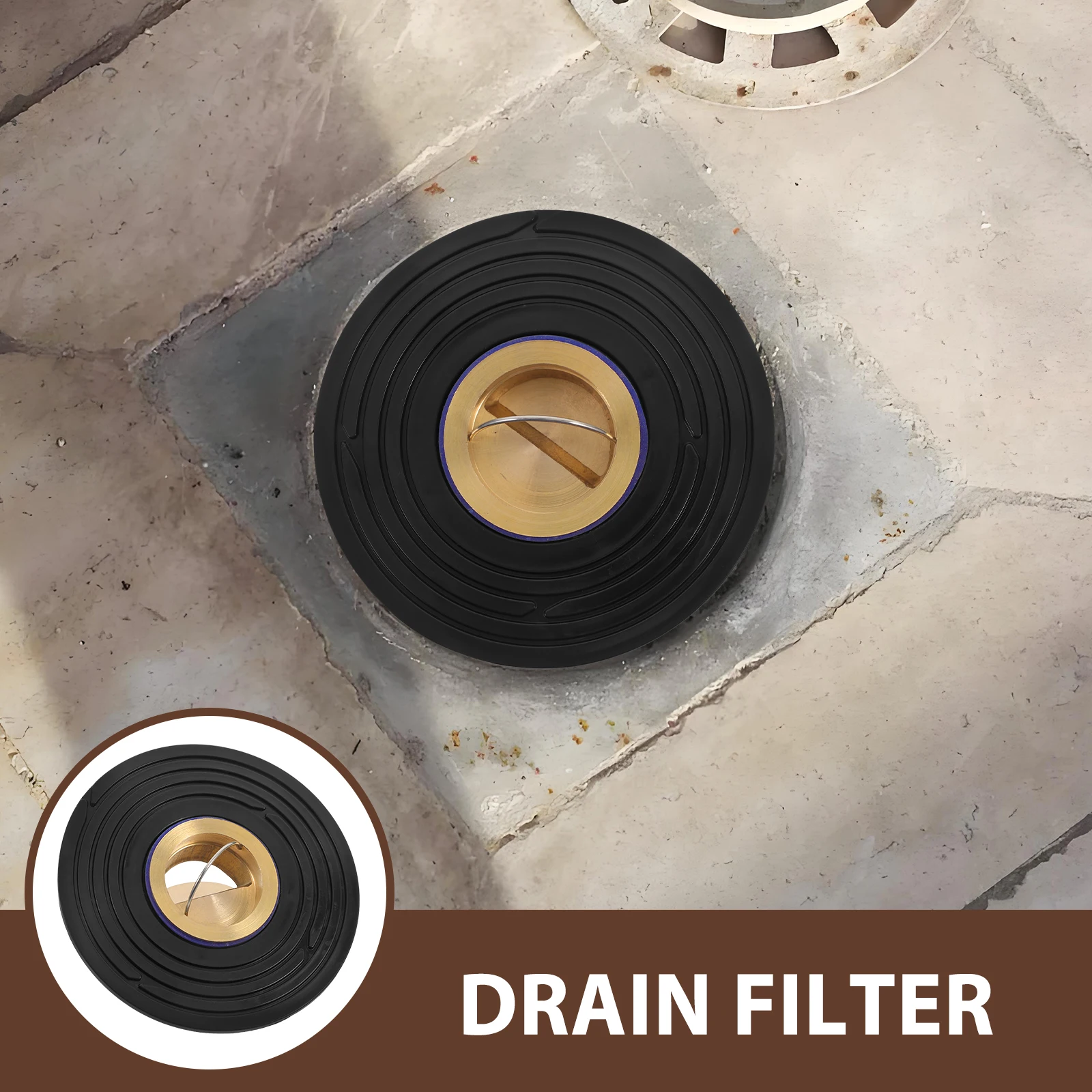 

Anti-Clogging Floor Drain Filter Cover Bathroom Hair Catcher Sewer Backflow Preventer Durable Drain Strainer Shower Sink Stopper