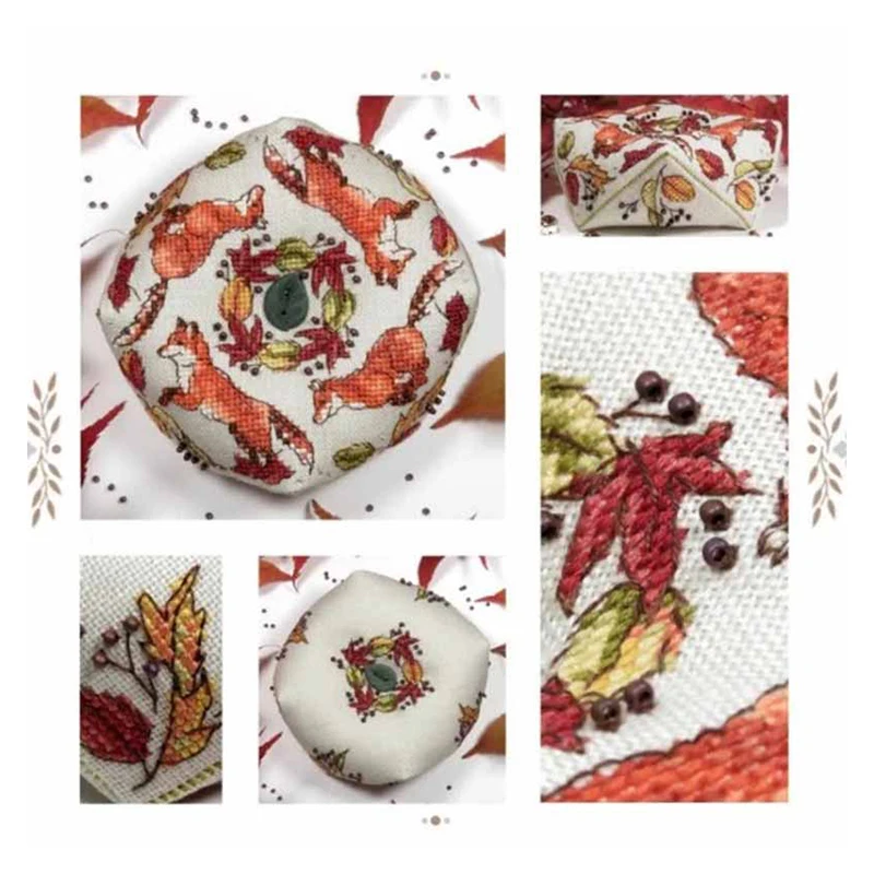 ZC184 Cross stitch kits Cross-stitch embroidery sets Needlework set threads Pin Needle Cushion Biscornu Counted Cross-Stitching