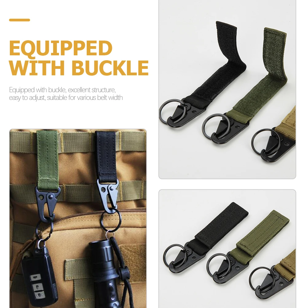 

6pcs Multi-Function Climbing Carabiner Key Buckle Keys Storage Buckle Water Bottle Belt Clip Gear Hook Snap Hook Outdoor