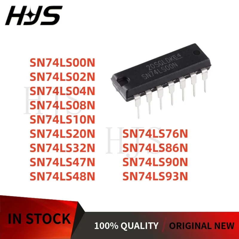 10Pcs SN74LS00N SN74LS02N SN74LS04N SN74LS08N SN74LS10N SN74LS20N SN74LS32N SN74LS47N  SN74LS48N  SN74LS76N SN74LS86N SN74LS90N