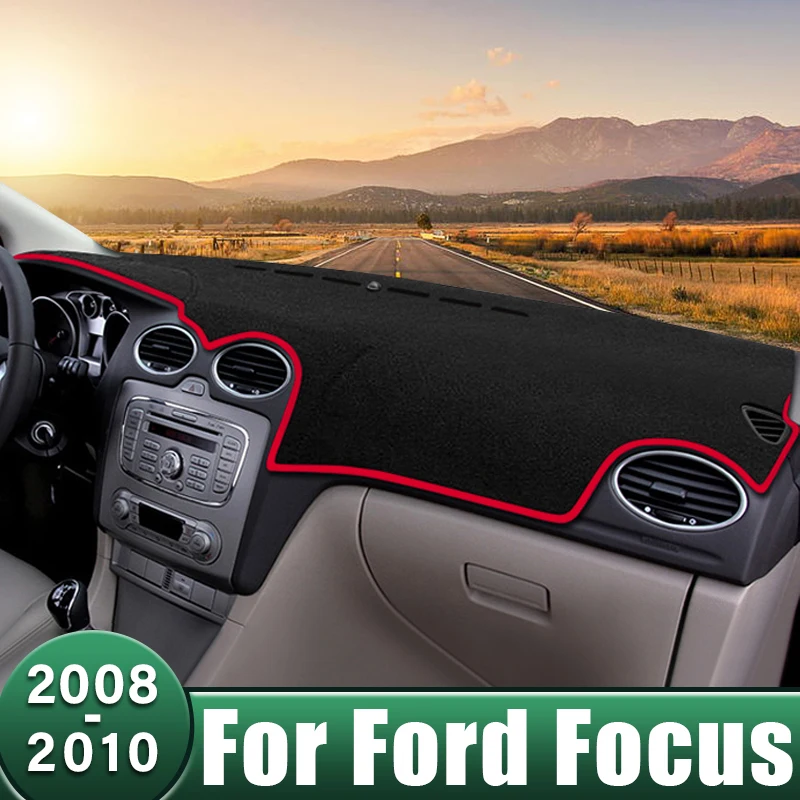 

Car Dashboard Cover Avoid Light Pad Sun Shade Mat Non-Slip Case Anti-UV Carpets Interior Accessory For Ford Focus 2008 2009 2010