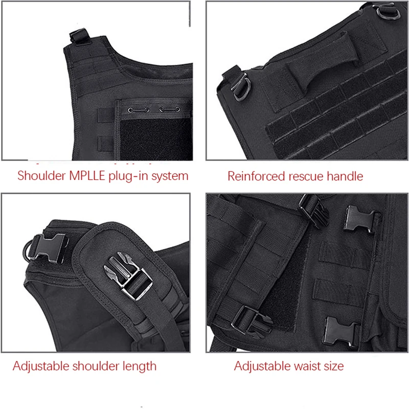 Military tactics Vest Amphibious Buckle Vest Military Hunting Air Gun Equipment Airborne Magazine CS Protective Light Vest