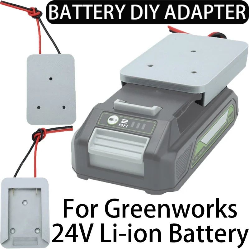 para Greenworks 24v Adaptador de Bateria de Íon-lítio para Rodas Elétricas Robóticas Faça Você Mesmo 14awg Fios Bateria Não Incluída
