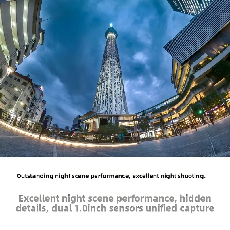 كاميرا Insta 360OneRS مقاس 1 بوصة: تصميم Leica Co-design، أجهزة استشعار مزدوجة مقاس 1 بوصة، 6K 360 ° فيديو، توافق معياري ولقطات ليلية مذهلة #5