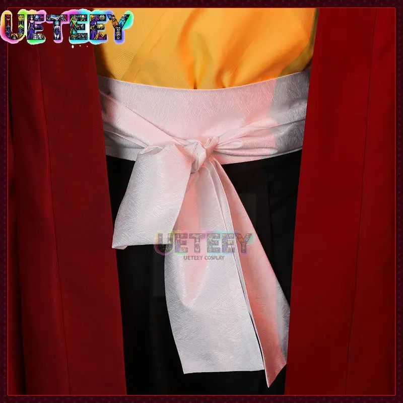 UETEEY Japanese Anime Figue Samurai Tsugikuni Yoriichi Cloak Coat Trousers Belt Men Halloween view 5