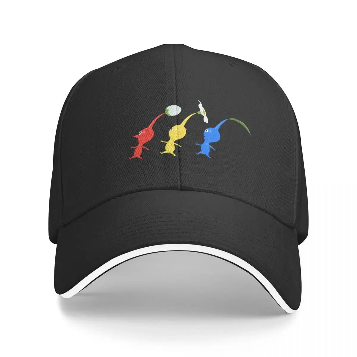 

3 Pikmin Running Baseball Cap Rave Kids Hat Hats For Women Men's