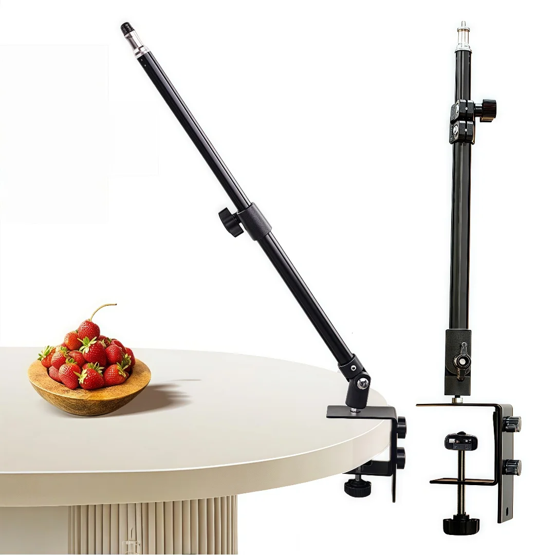 

Alloy Desktop Photography Stand, Adjustable Phone Holder for Video Shooting, Lightweight Tripod for Vlogging & Live Streaming