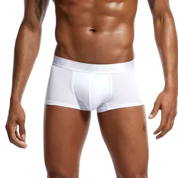 Boxer en Coton Blanc U Convexe pour Homme, Poudres de Bulge, Short, Solide, Document, Caleçon, Mode, Nik, Zones Respirantes