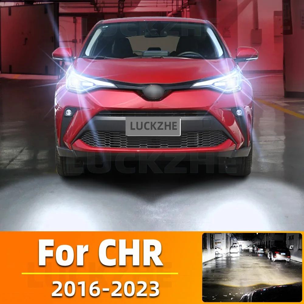 

2pcs HIR2 Led Headlight Canbus No Error 9012 Car Bulb High Power 6000K White Light Diode Lamp 100w For Toyota CHR 2016 ~ 2023