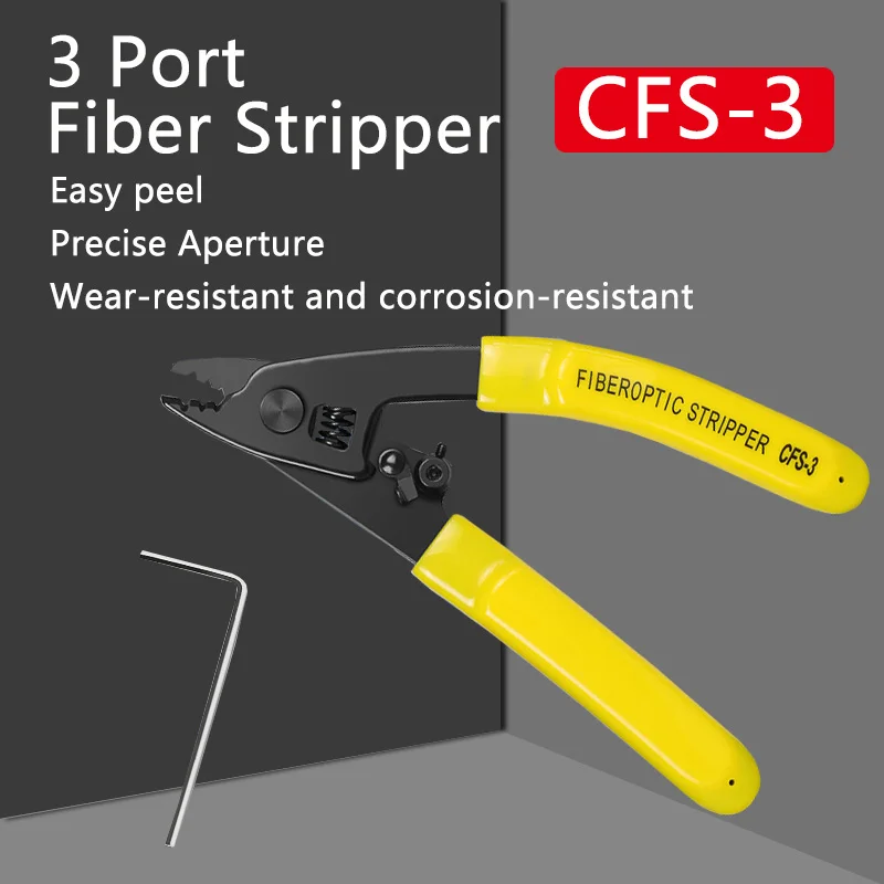 

CFS-3 Optical Fiber Stripper Wire Stripper Coating Layer Stripper Optical Cable Cold Splice Hot Melt Tool