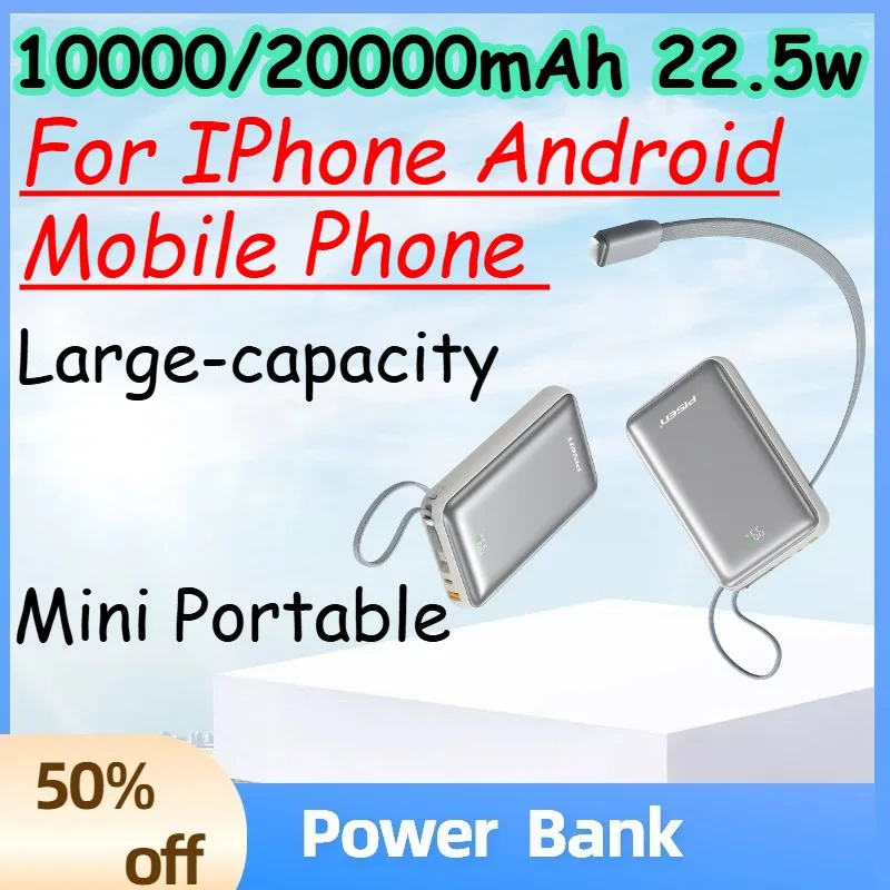 

(CCC)10000/20000mAh 22.5w Large-capacity Mini Portable Mobile Power Bank for IPhone Android Mobile Phone